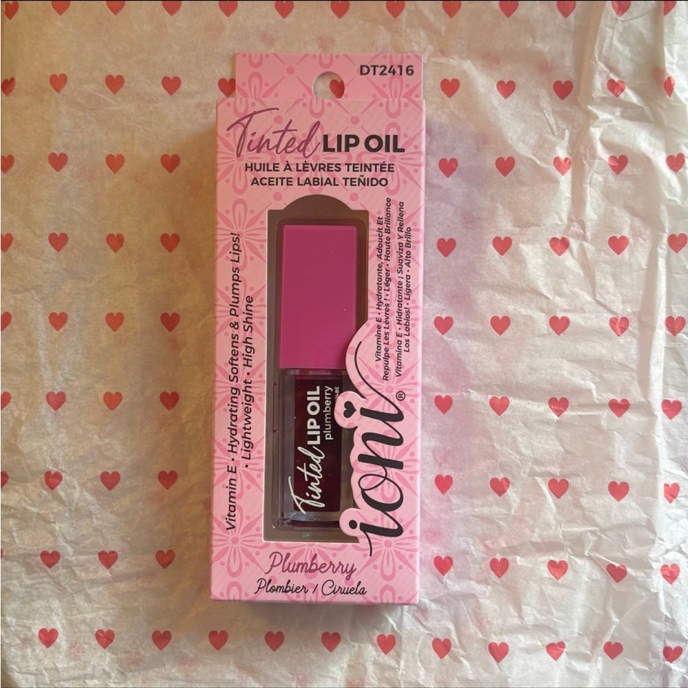 Ioni “Plumberry” Tinted Lip Oil - Lightweight, High Shine!